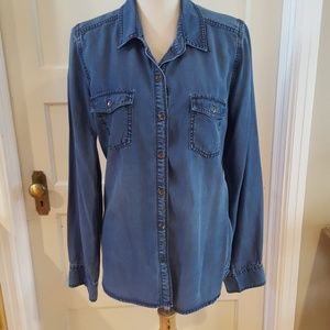 Halogen Tencel shirt L